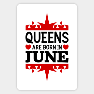 Queens are born in June Sticker